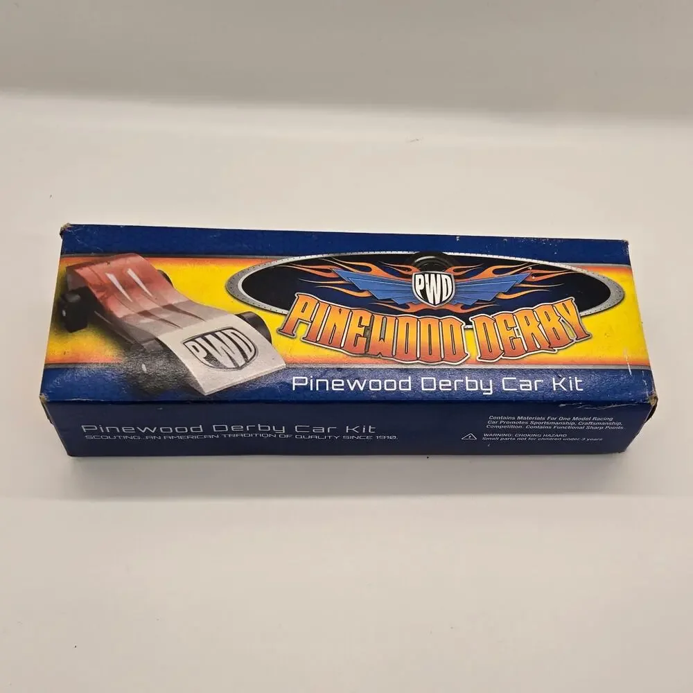 Boy Scouts of America Cub Scout Pinewood Derby Car Kit BSA NIB Factory Sealed